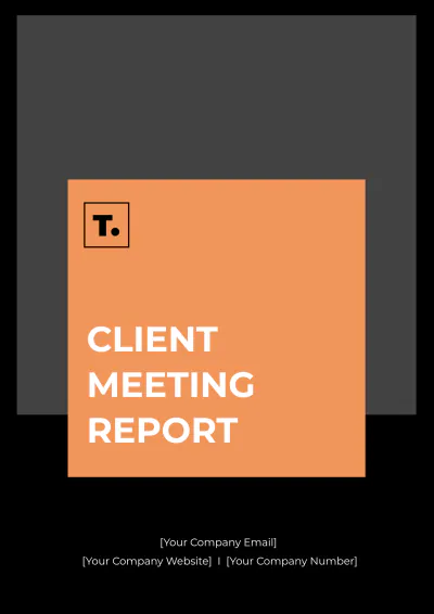 Free Client Meeting Report Template to Edit Online