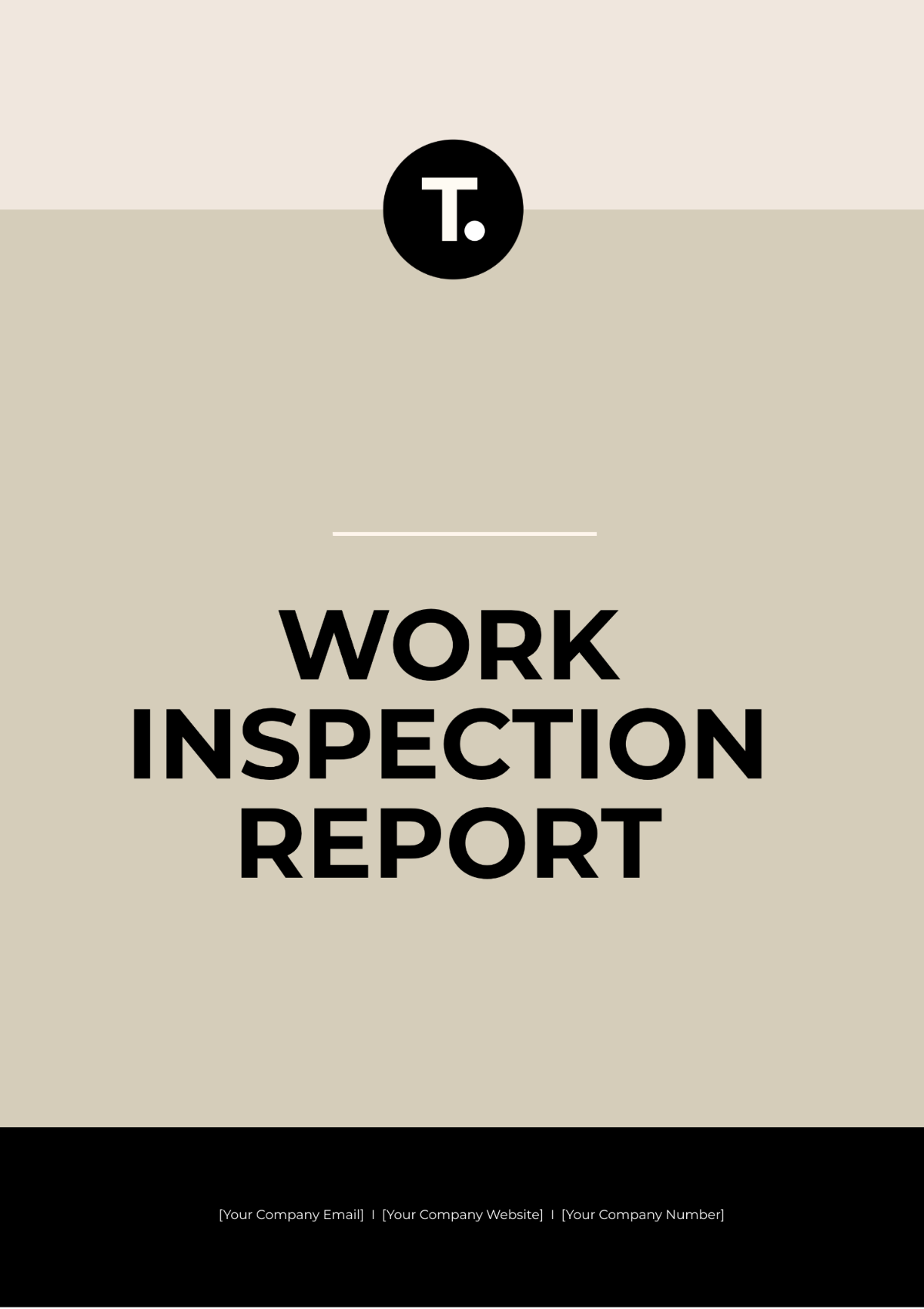 Work Inspection Report Template