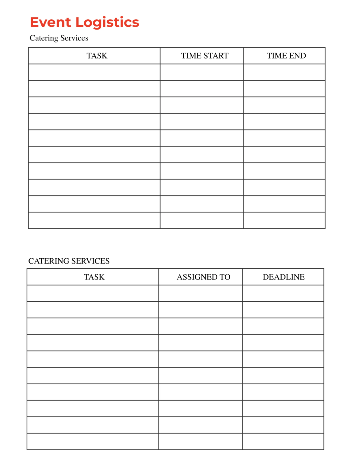 Free Architecture Event Planner Template to Edit Online