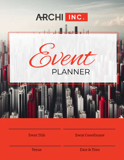 Free Architecture Event Planner Template to Edit Online