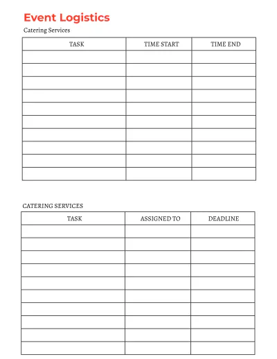 Free Architecture Event Planner Template to Edit Online