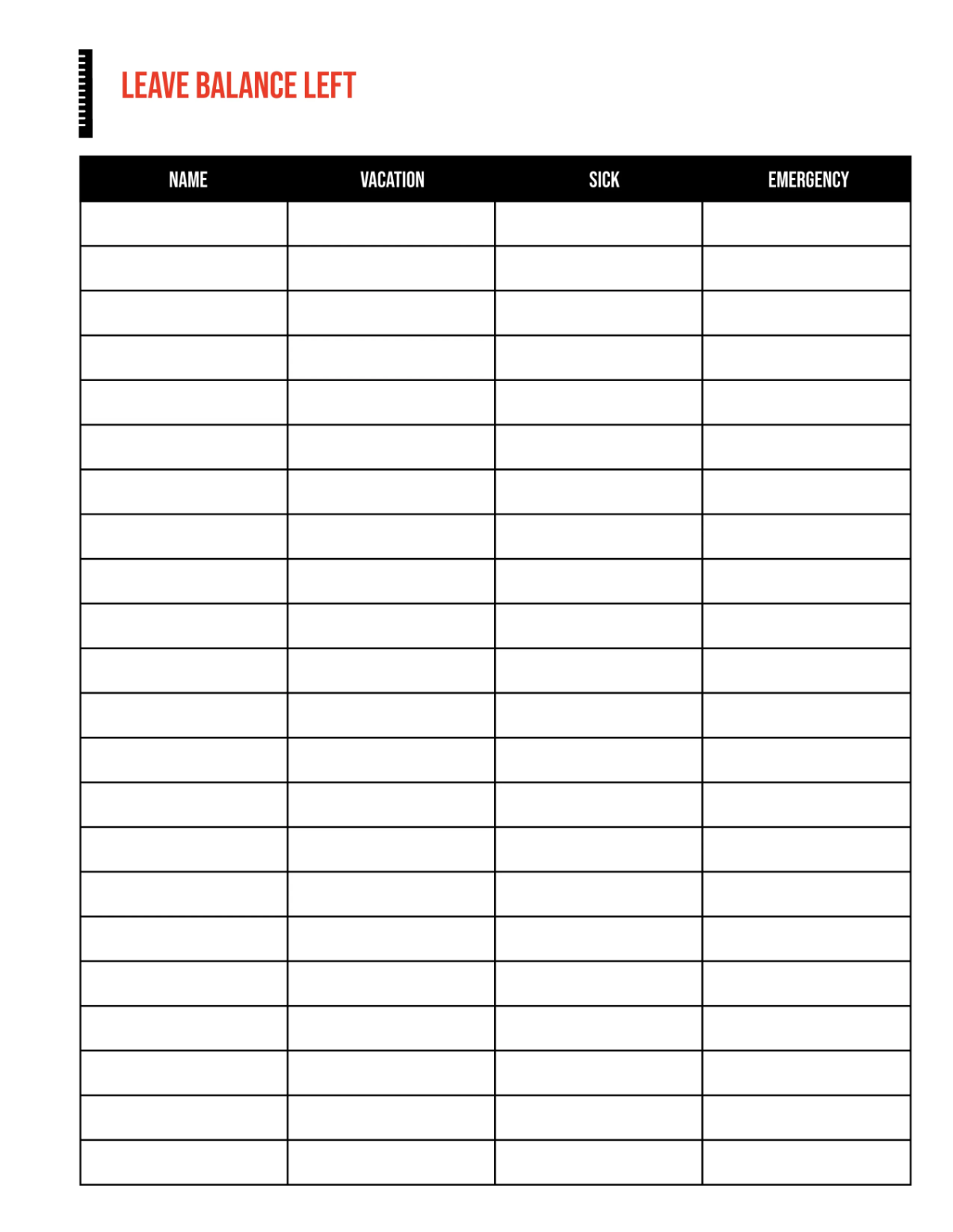 Free Architecture Leave Planner Template to Edit Online