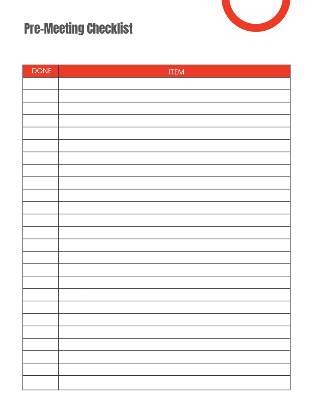 Free Architecture Meeting Planner Template to Edit Online
