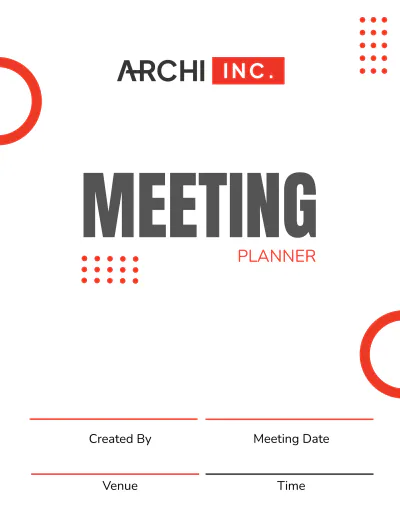 Free Architecture Meeting Planner Template to Edit Online