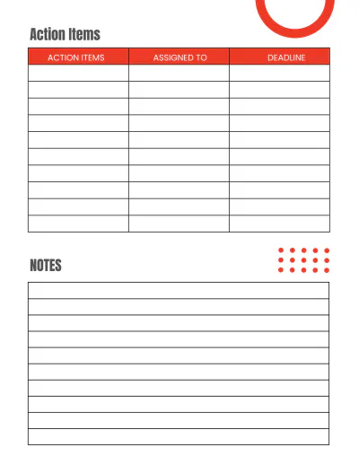 Free Architecture Meeting Planner Template to Edit Online