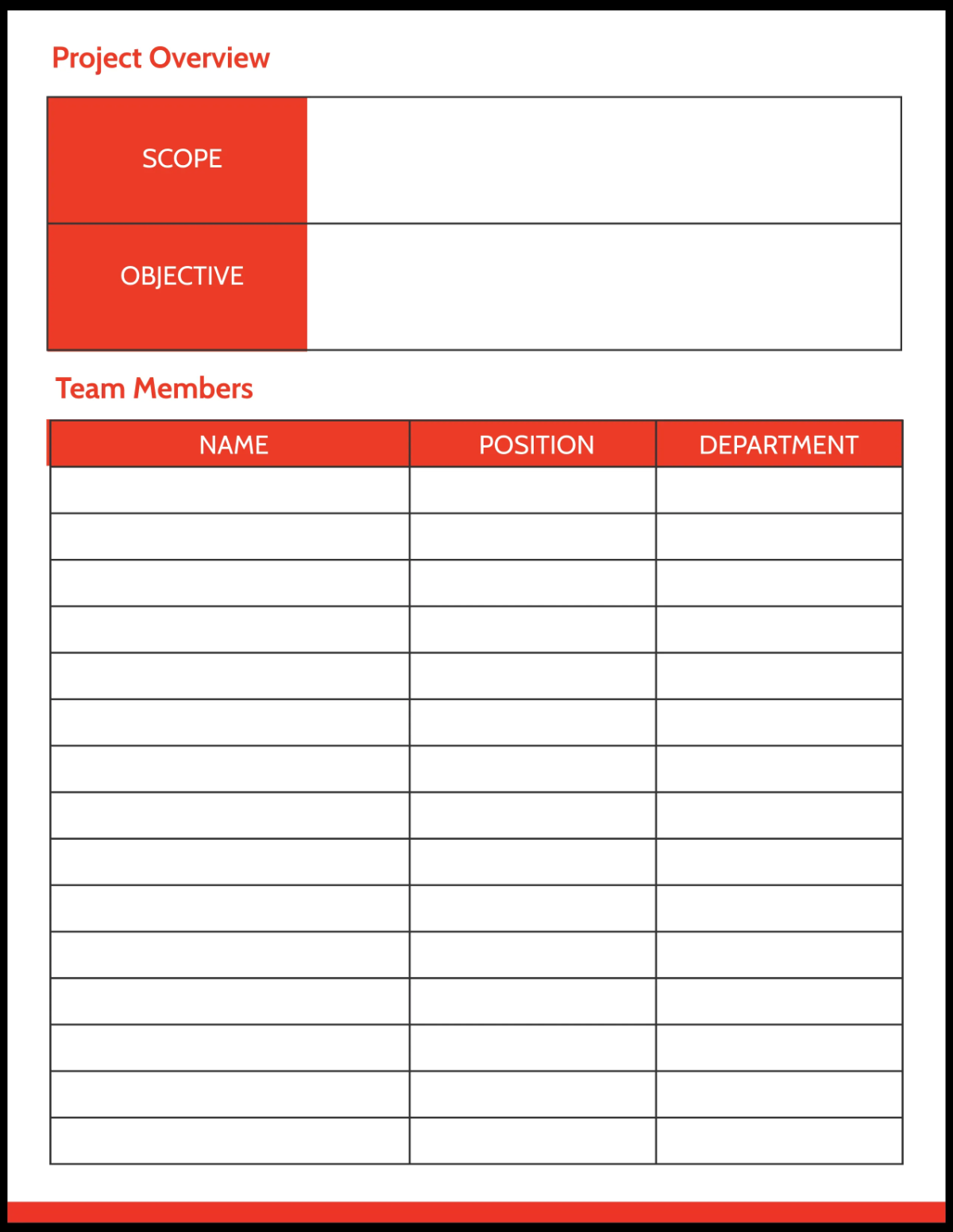Free Architecture Project Planner Template to Edit Online