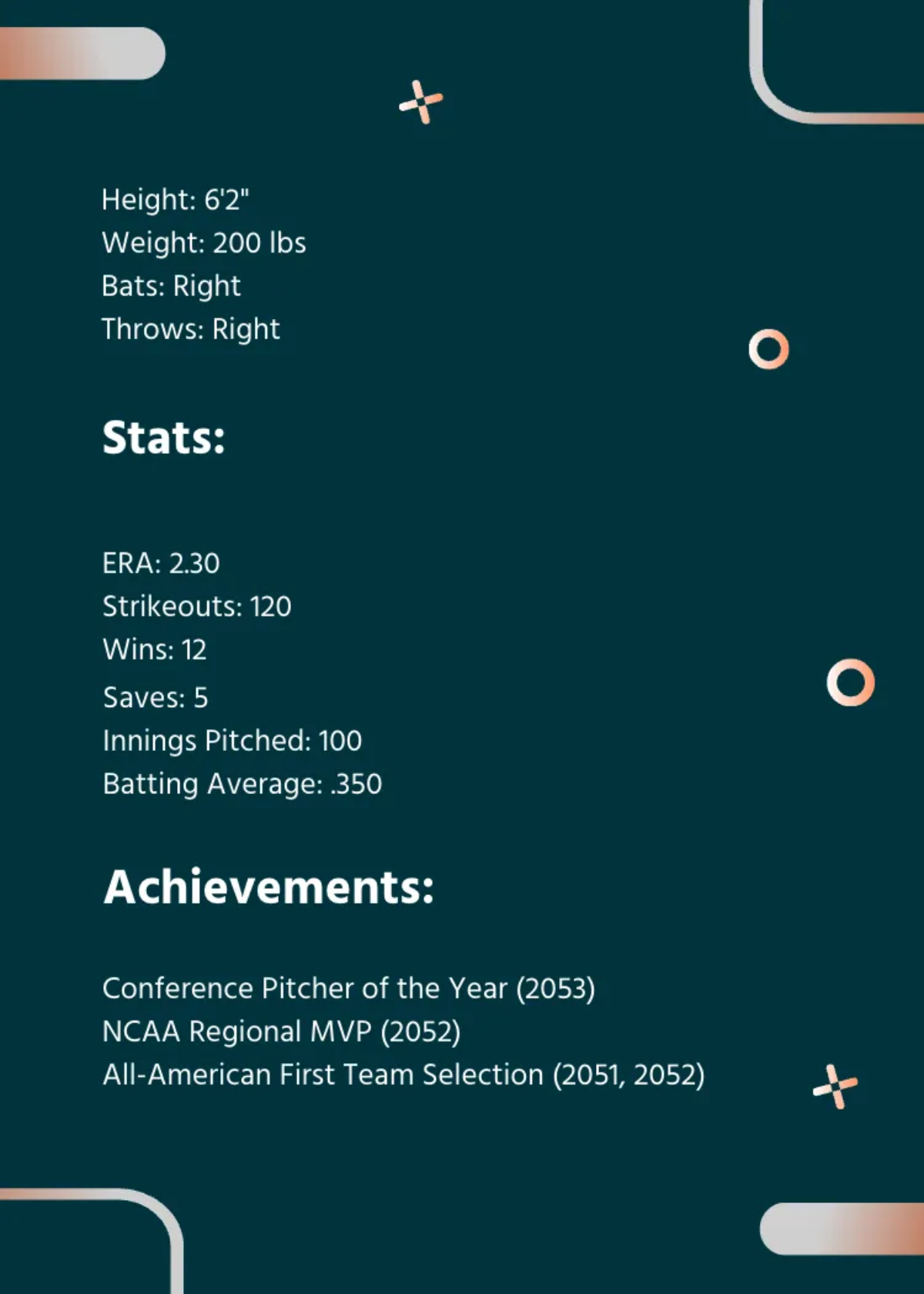 Free Collage Baseball Card Template to Edit Online