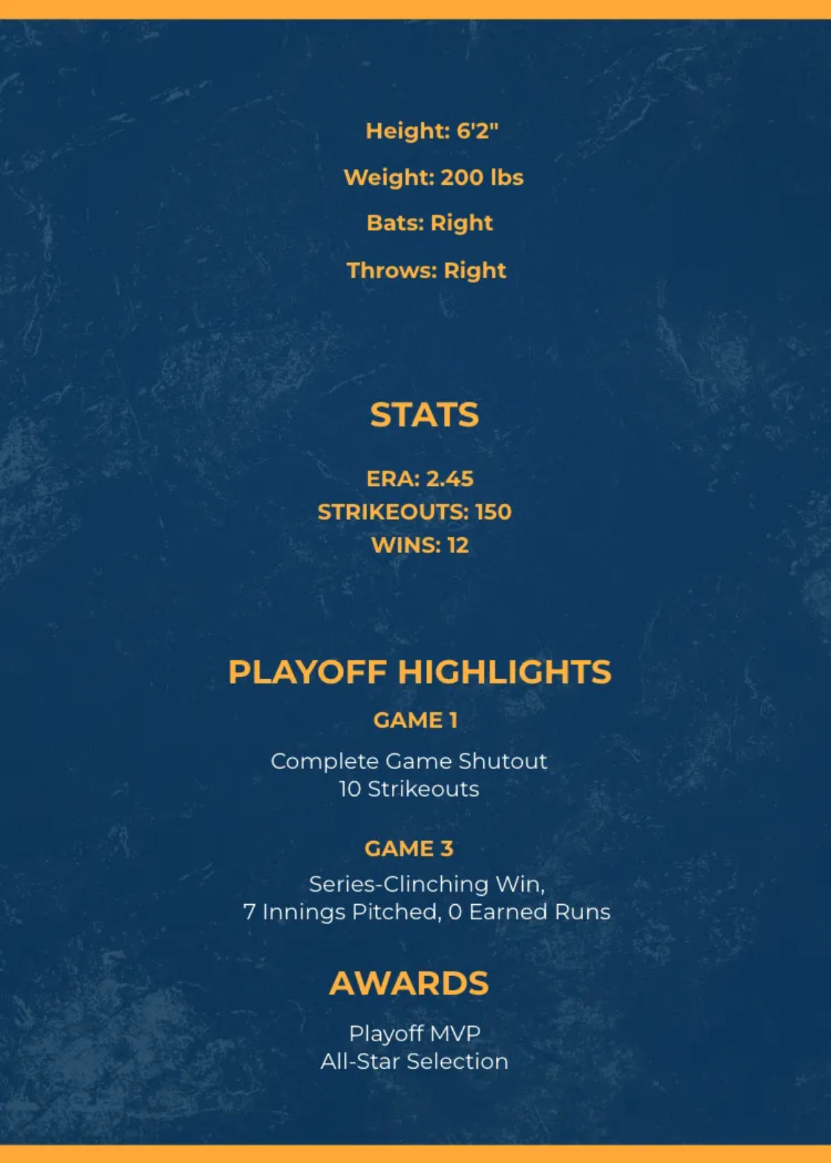 Free Playoff Baseball Card Template to Edit Online