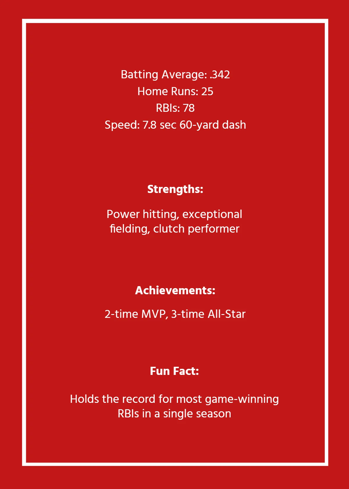 Free Autograph Baseball Card Template to Edit Online