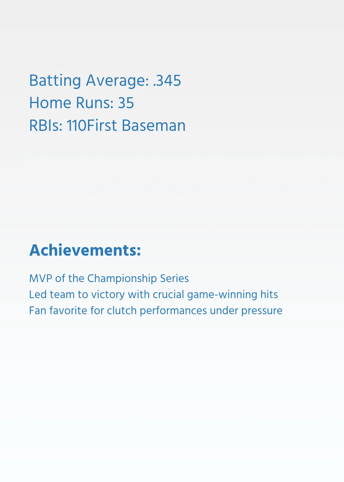 Free Championship Baseball Card Template to Edit Online