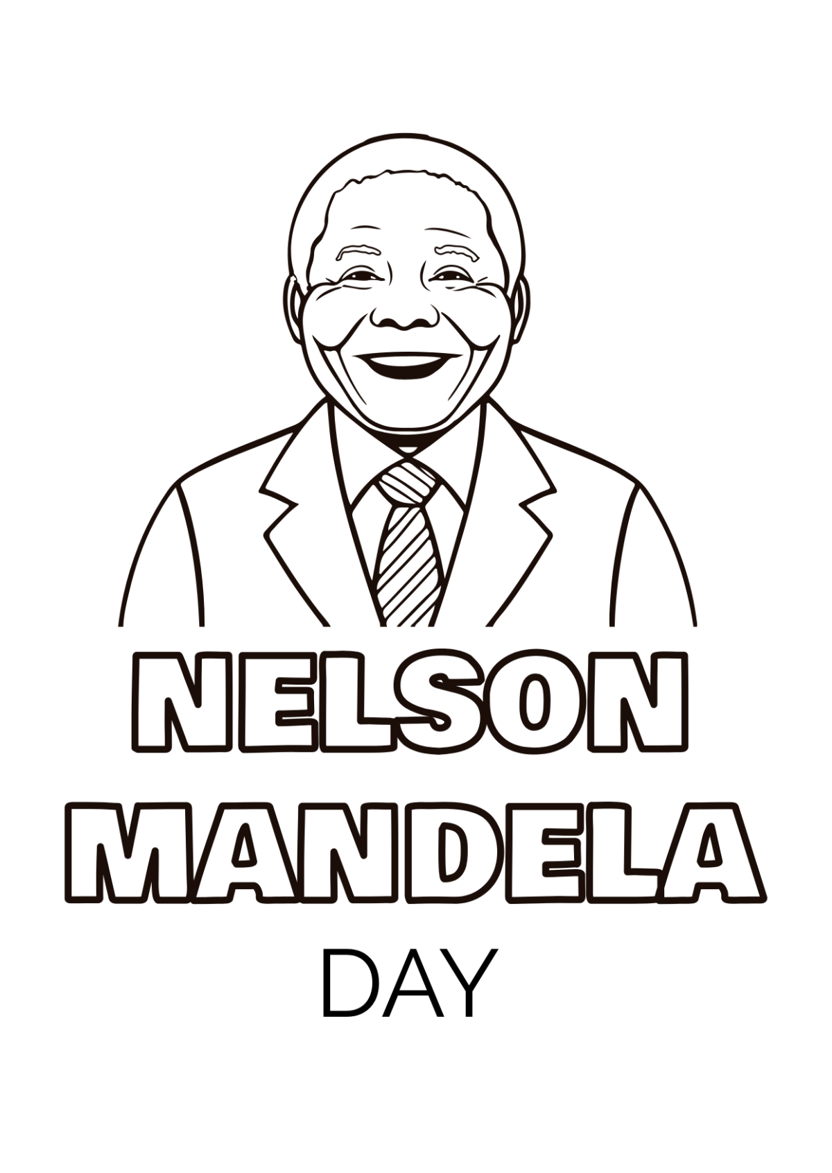 Nelson Mandela Cartoon Drawing