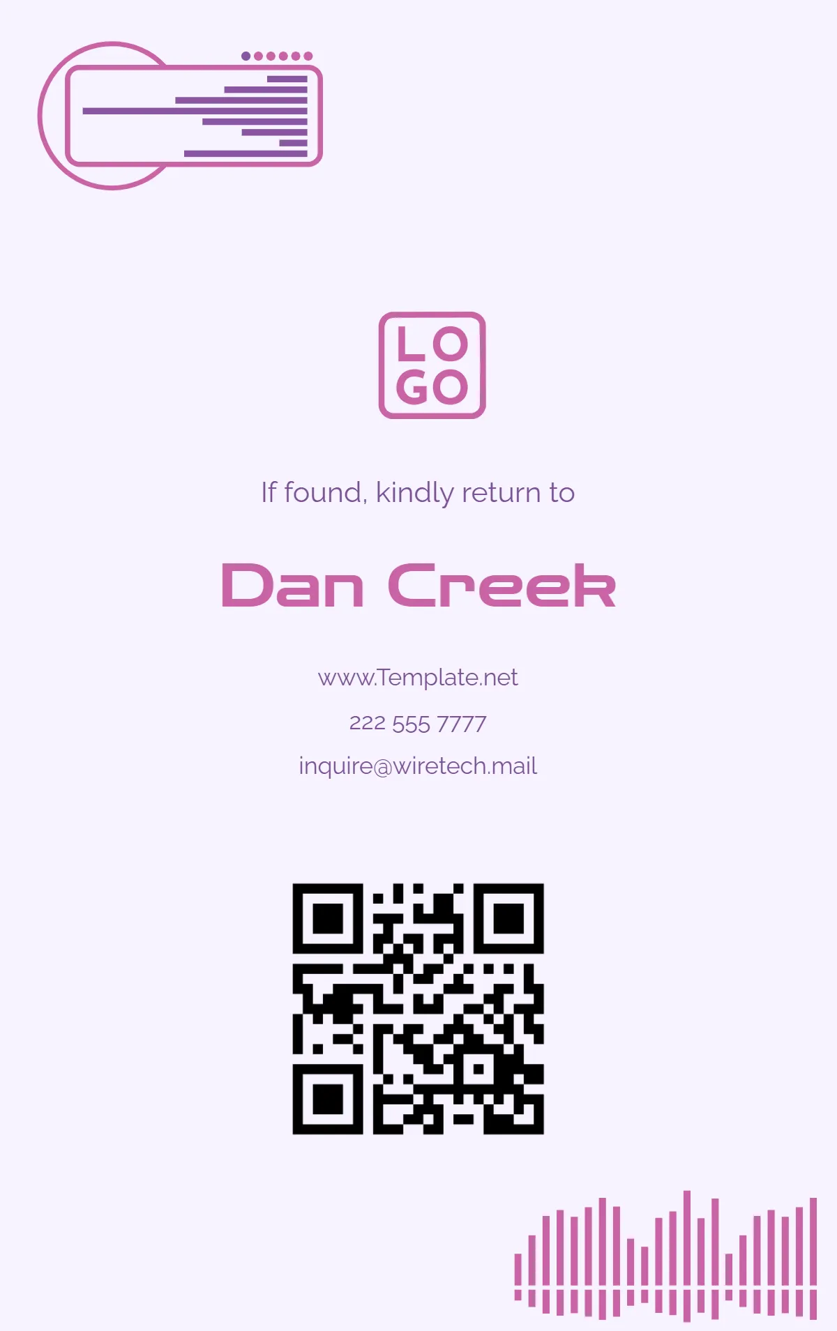 Free Futuristic ID Card Template to Edit Online