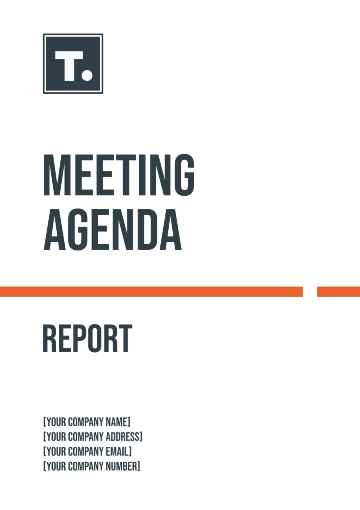 Meeting Agenda Report Template - Edit Online & Download