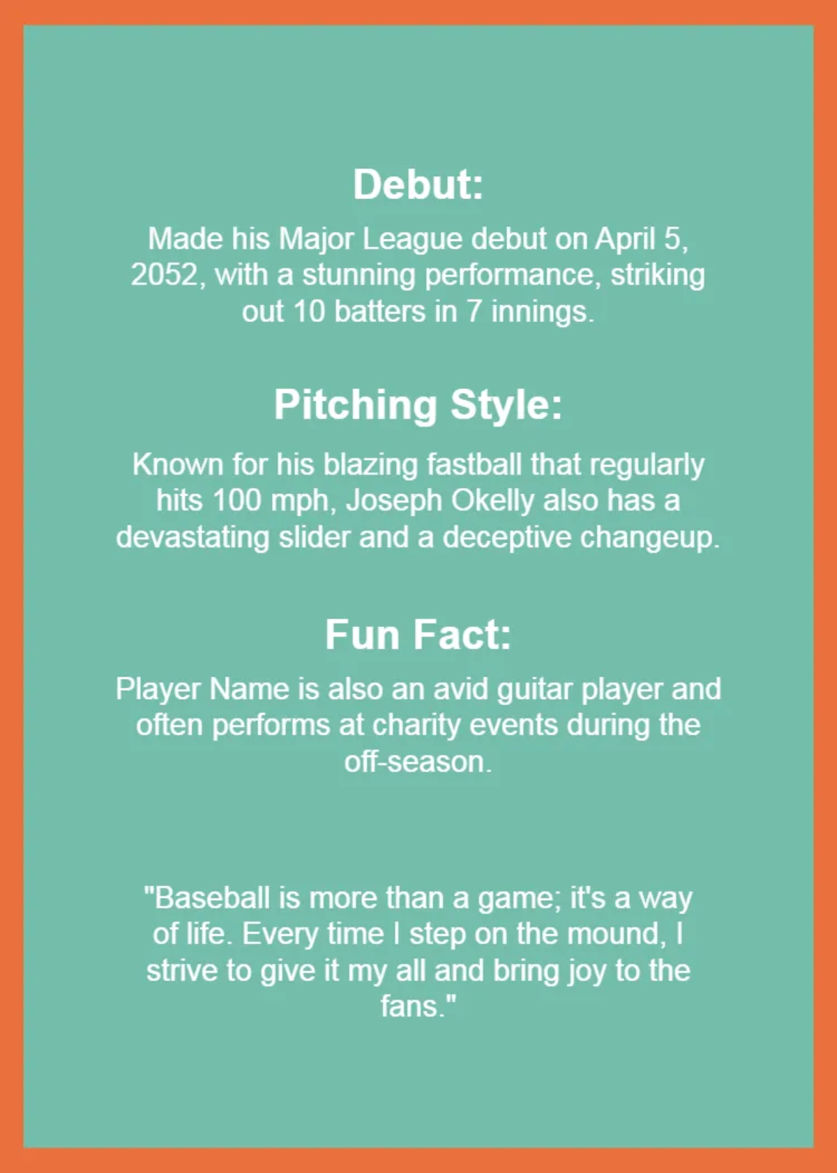 Free Retro Baseball Card Template to Edit Online