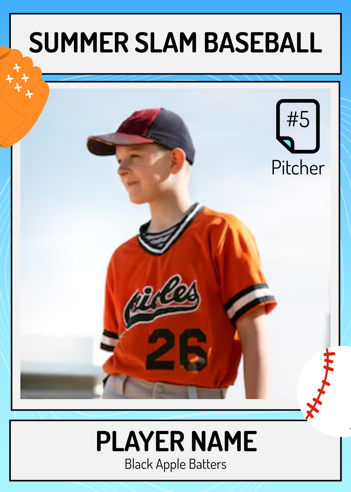 Summer Baseball Card