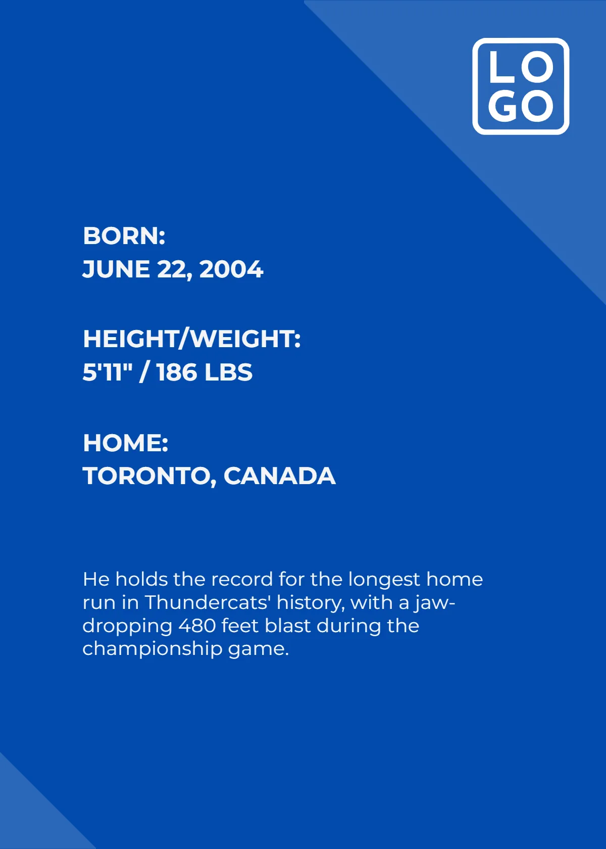 Free Minimalist Baseball Card Template to Edit Online