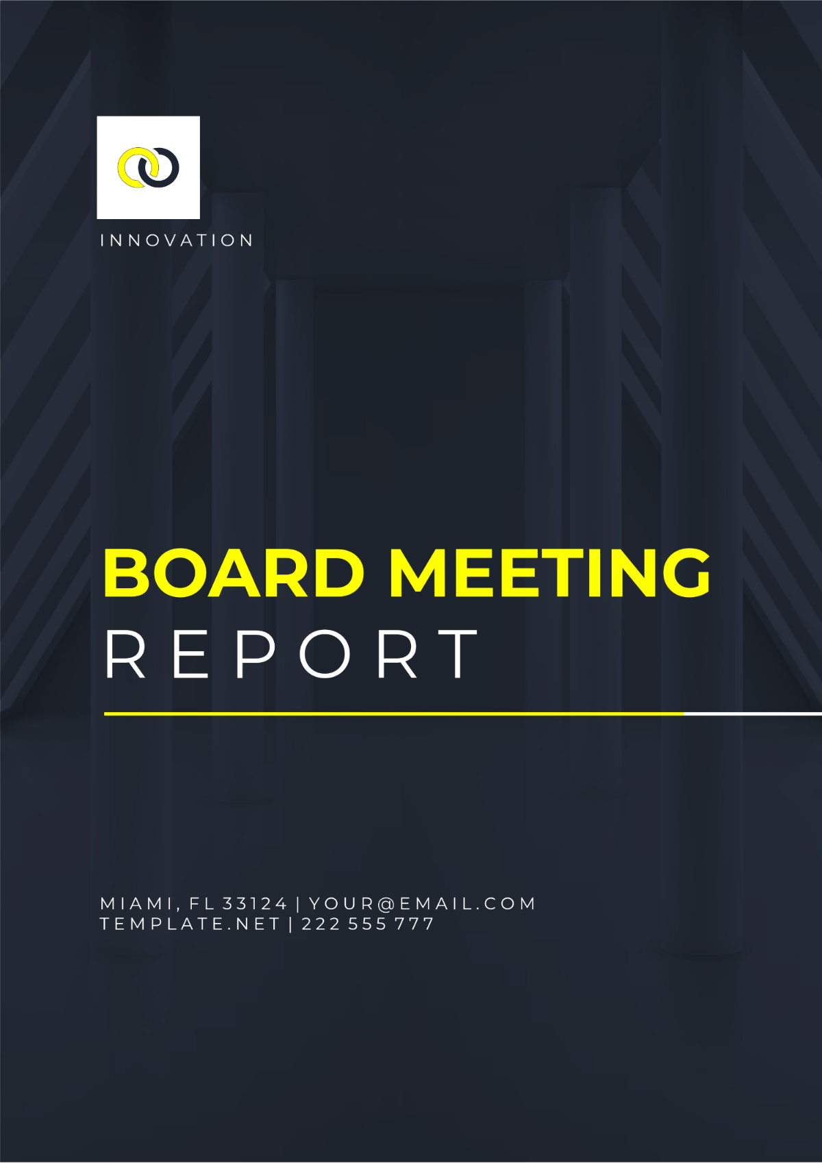 Professional Board Meeting Report Template - Edit Online & Download