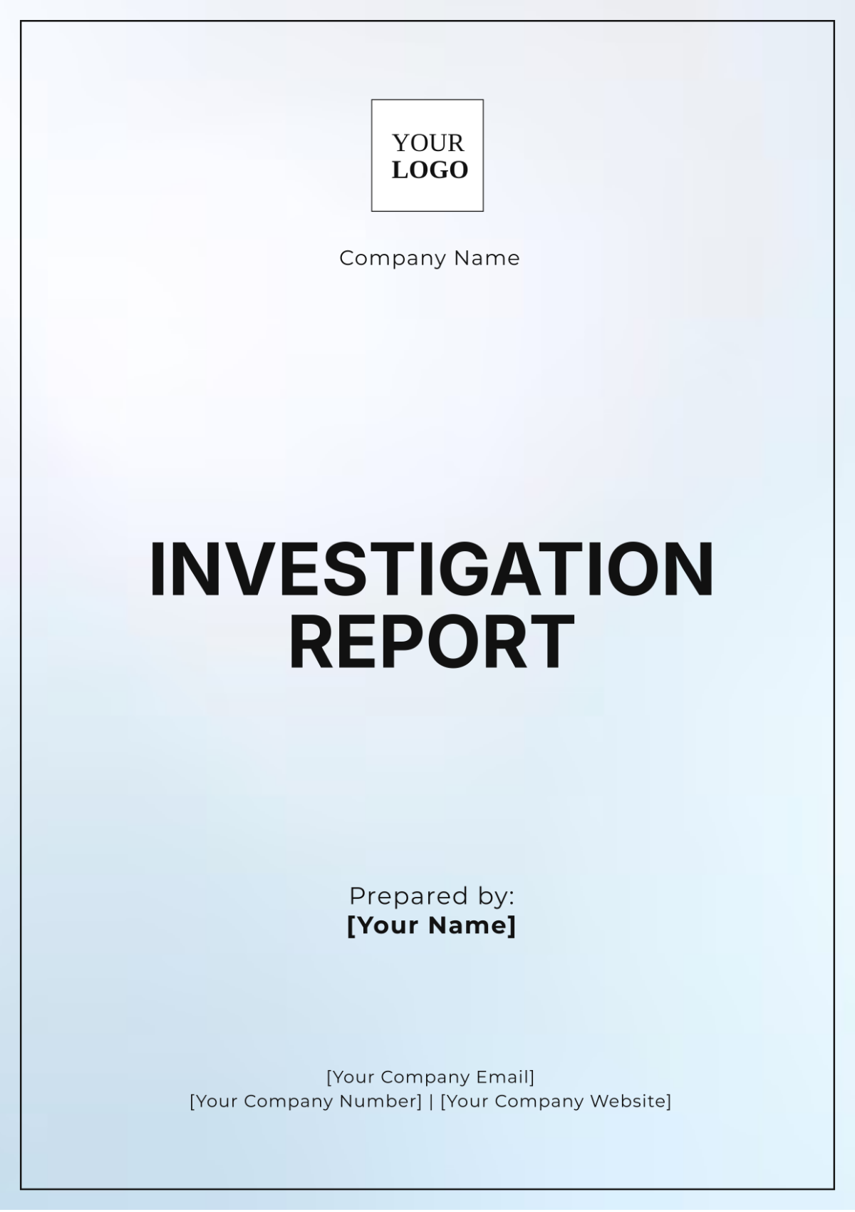 Investigation Report Template - Edit Online & Download