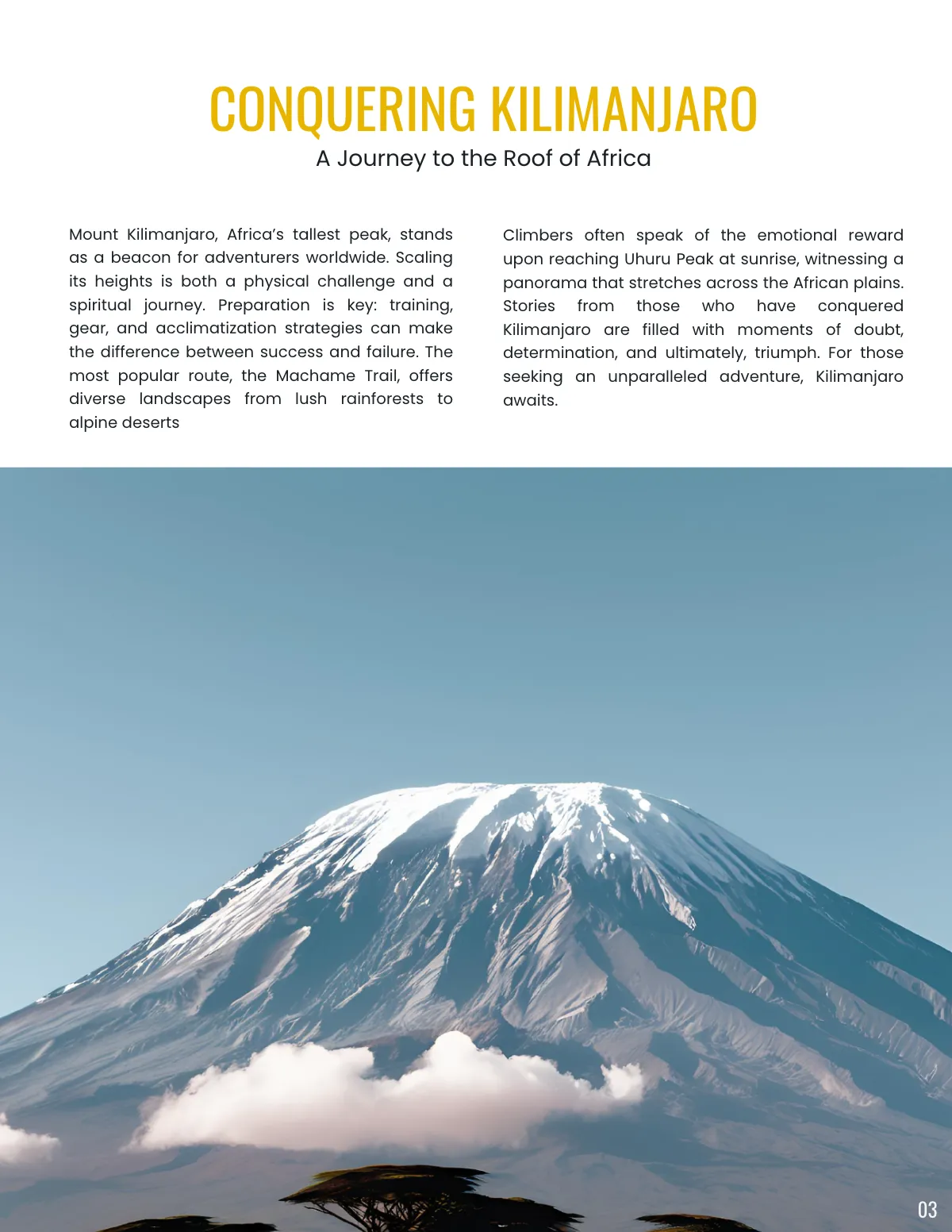 Free Adventure Magazine Template to Edit Online