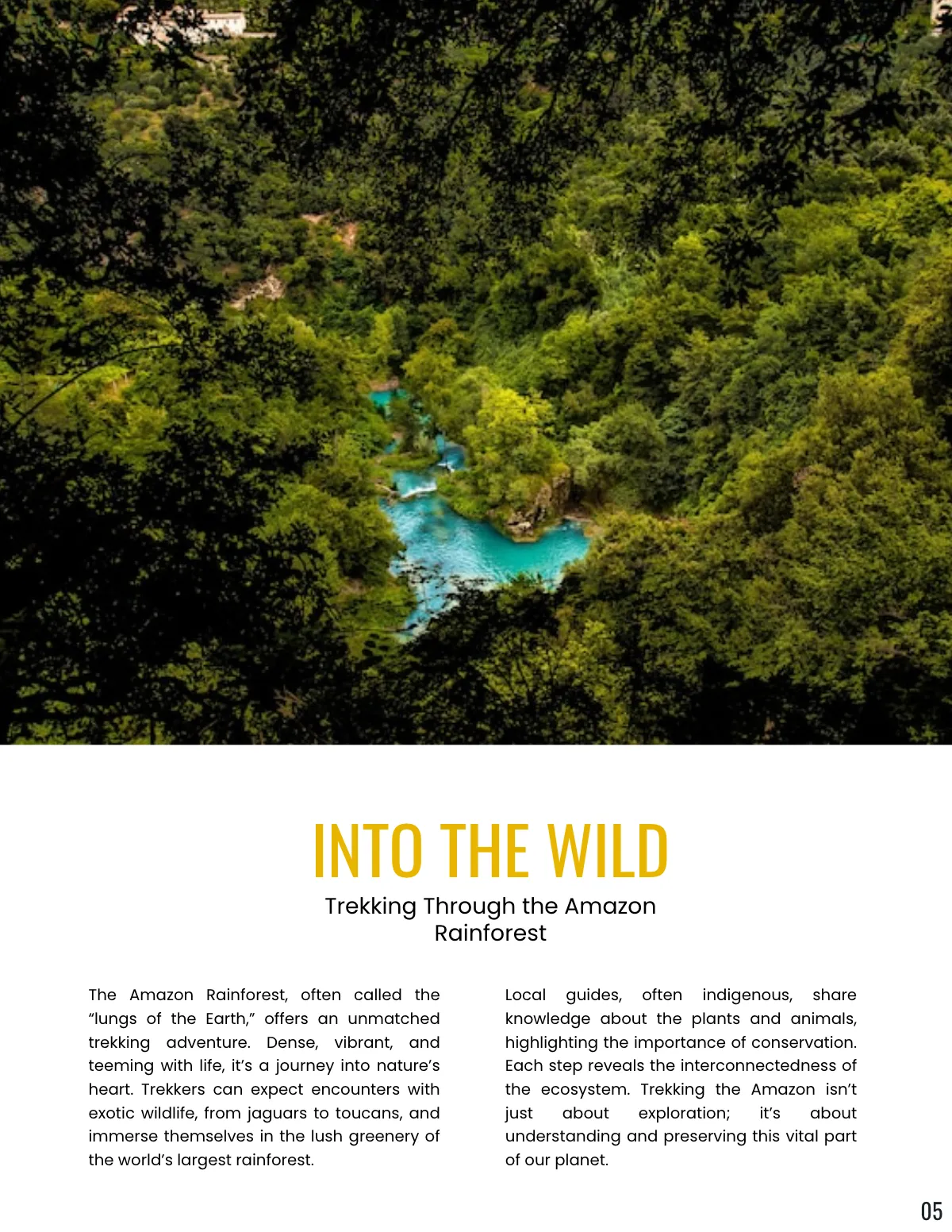 Free Adventure Magazine Template to Edit Online