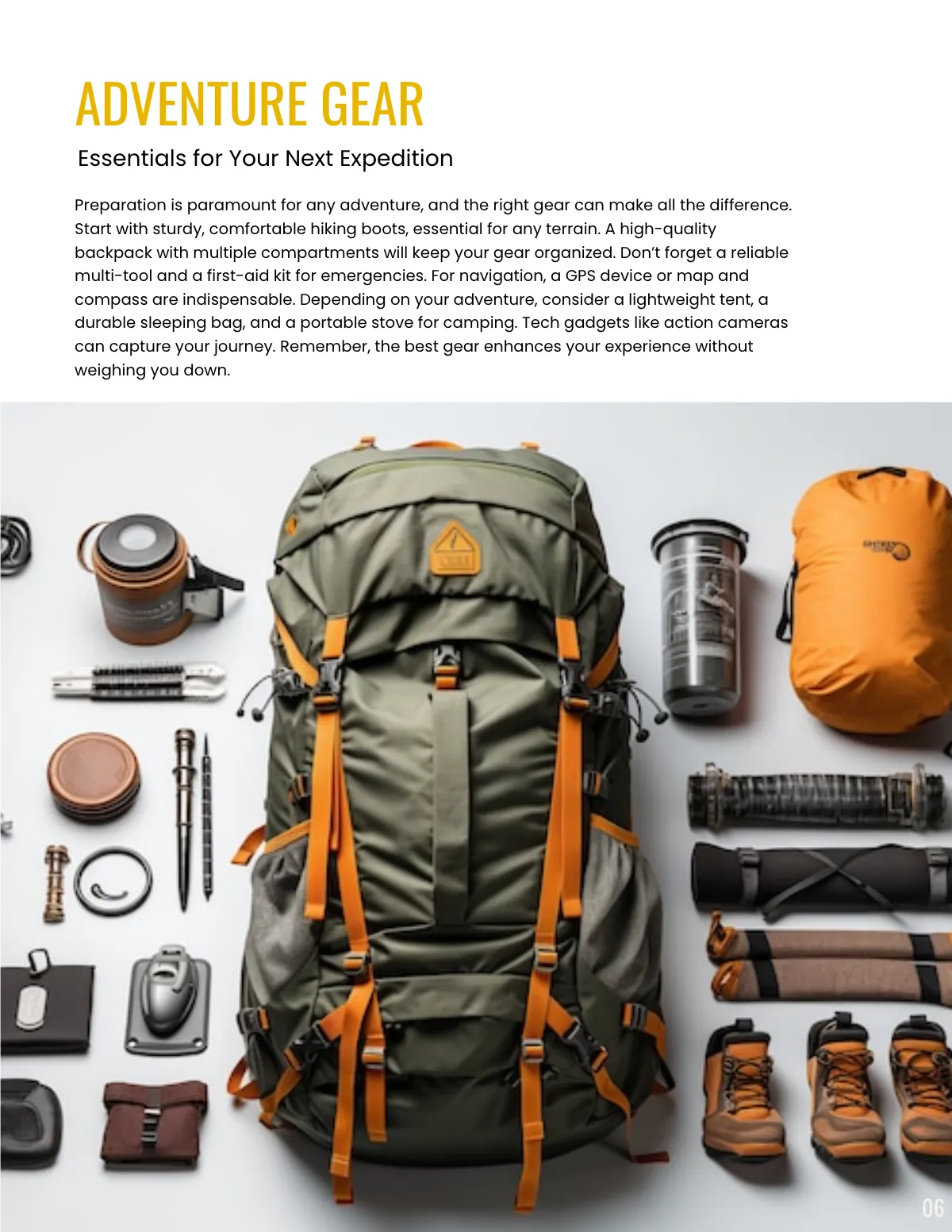 Free Adventure Magazine Template to Edit Online