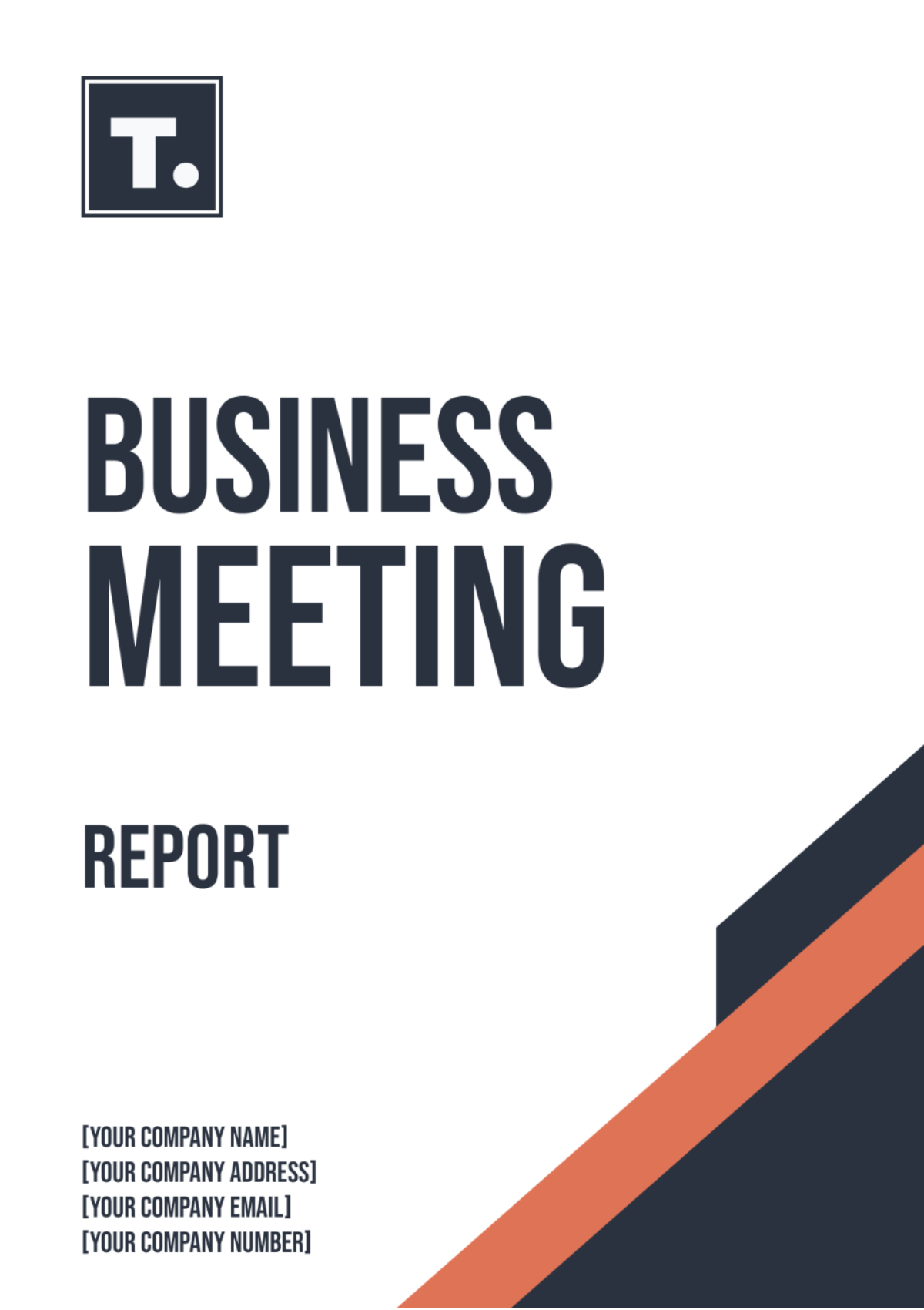 Business Meeting Report Template - Edit Online & Download