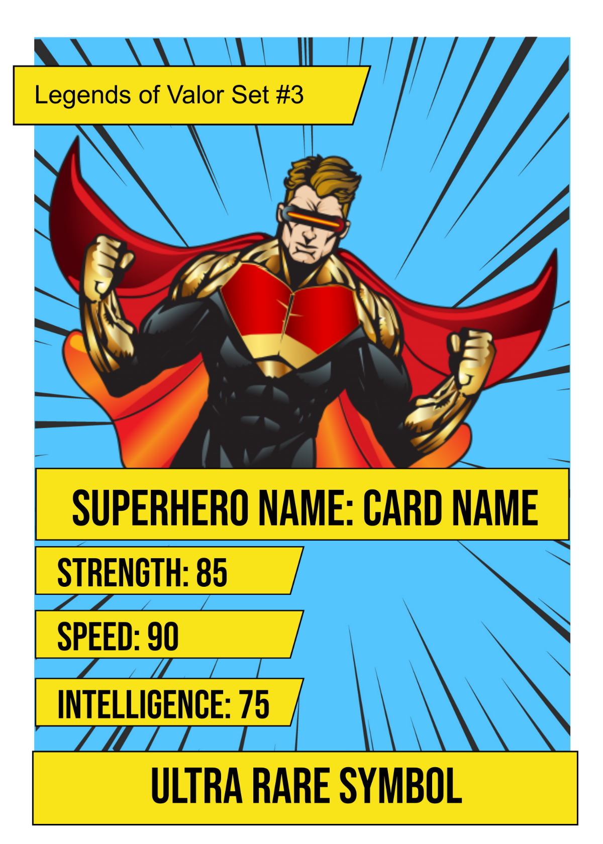 Superhero Trading Card