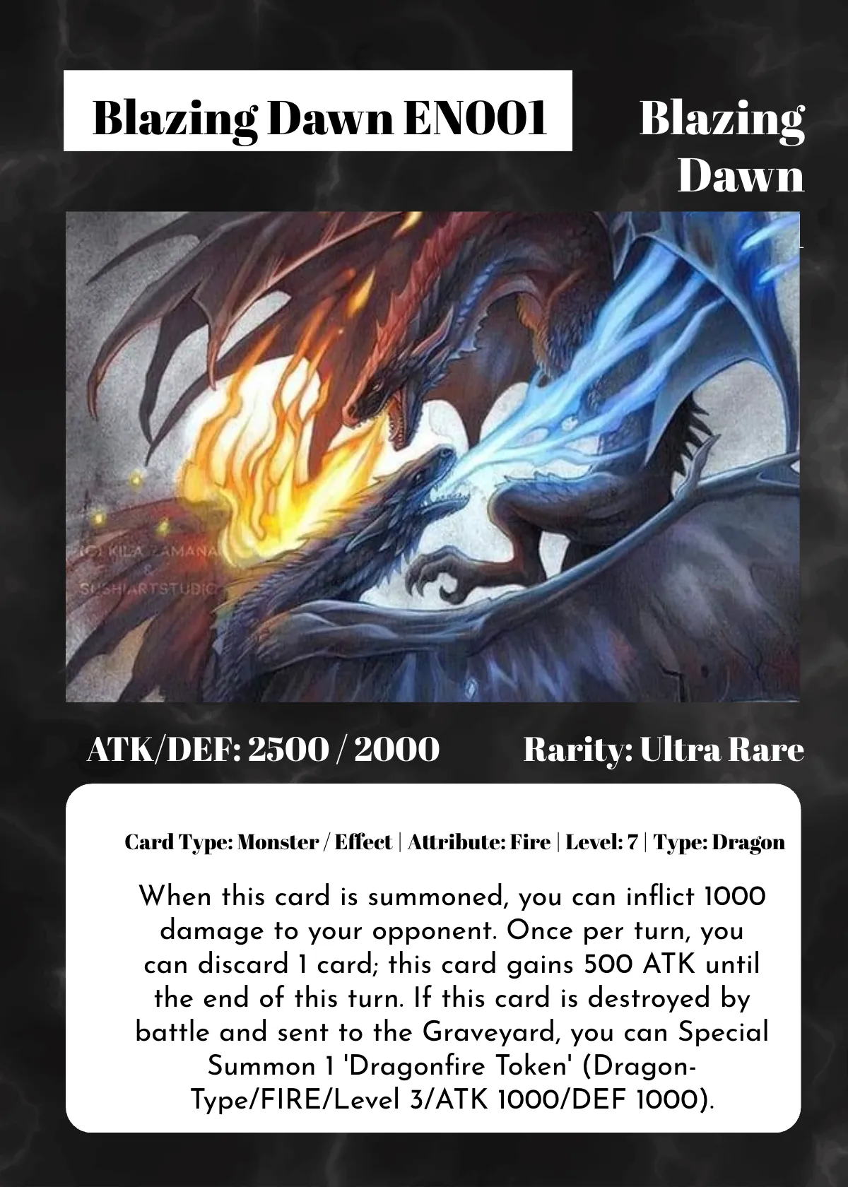 Free Yu Gi Oh Trading Card Template To Edit Online