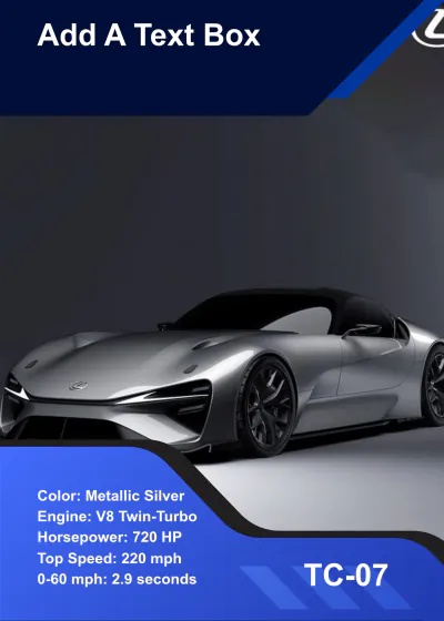 Free Titanium Car Trading Card Template to Edit Online