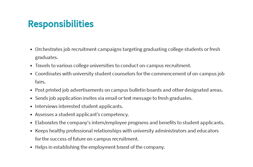 Free Campus Recruiter Job Description Template 3.jpe