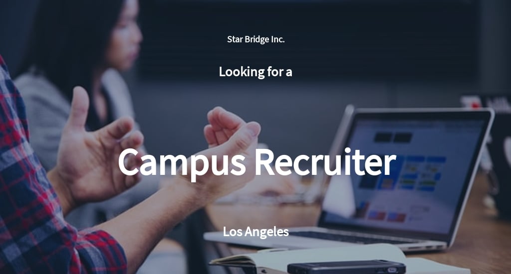 Free Campus Recruiter Job Description Template.jpe
