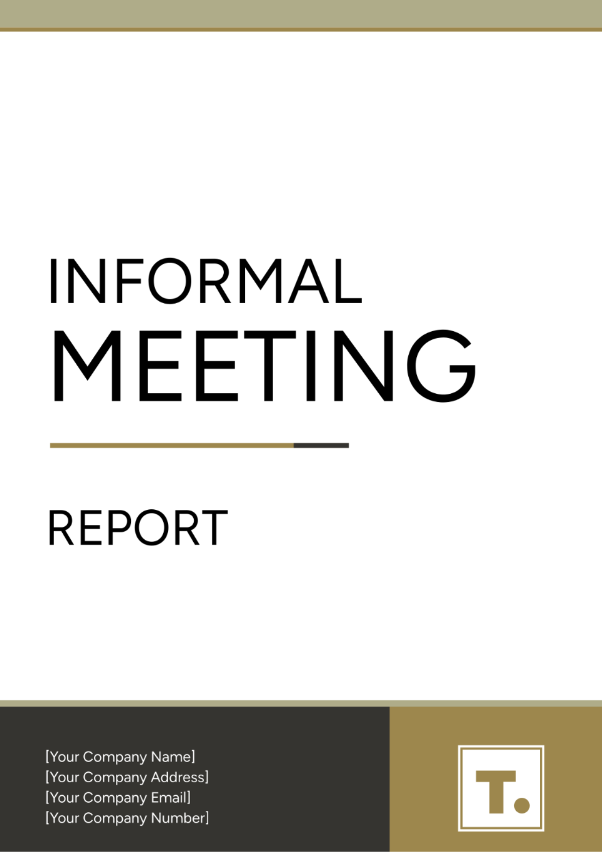 Informal Meeting Report Template - Edit Online & Download