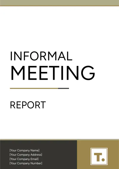 Free Informal Meeting Report Template to Edit Online