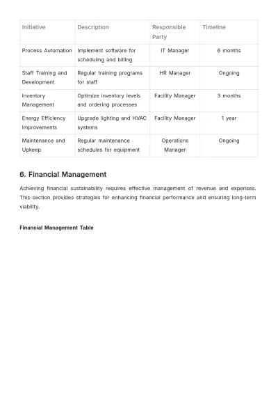 Free Gym Strategic Plan Template to Edit Online