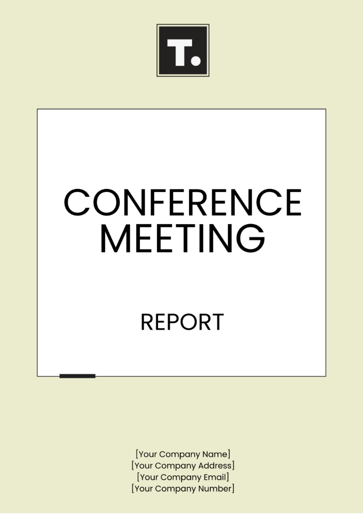 Conference Meeting Report Template - Edit Online & Download