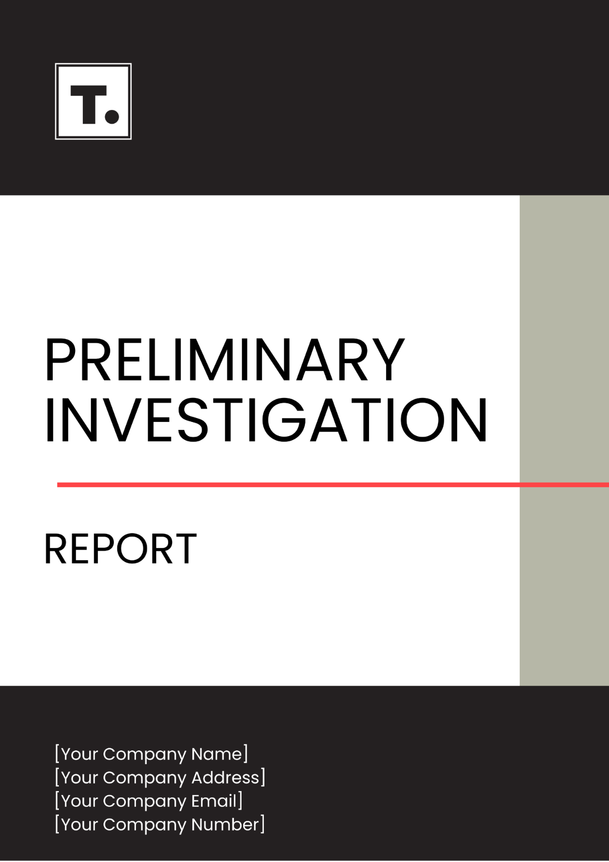 Preliminary Investigation Report Template - Edit Online & Download