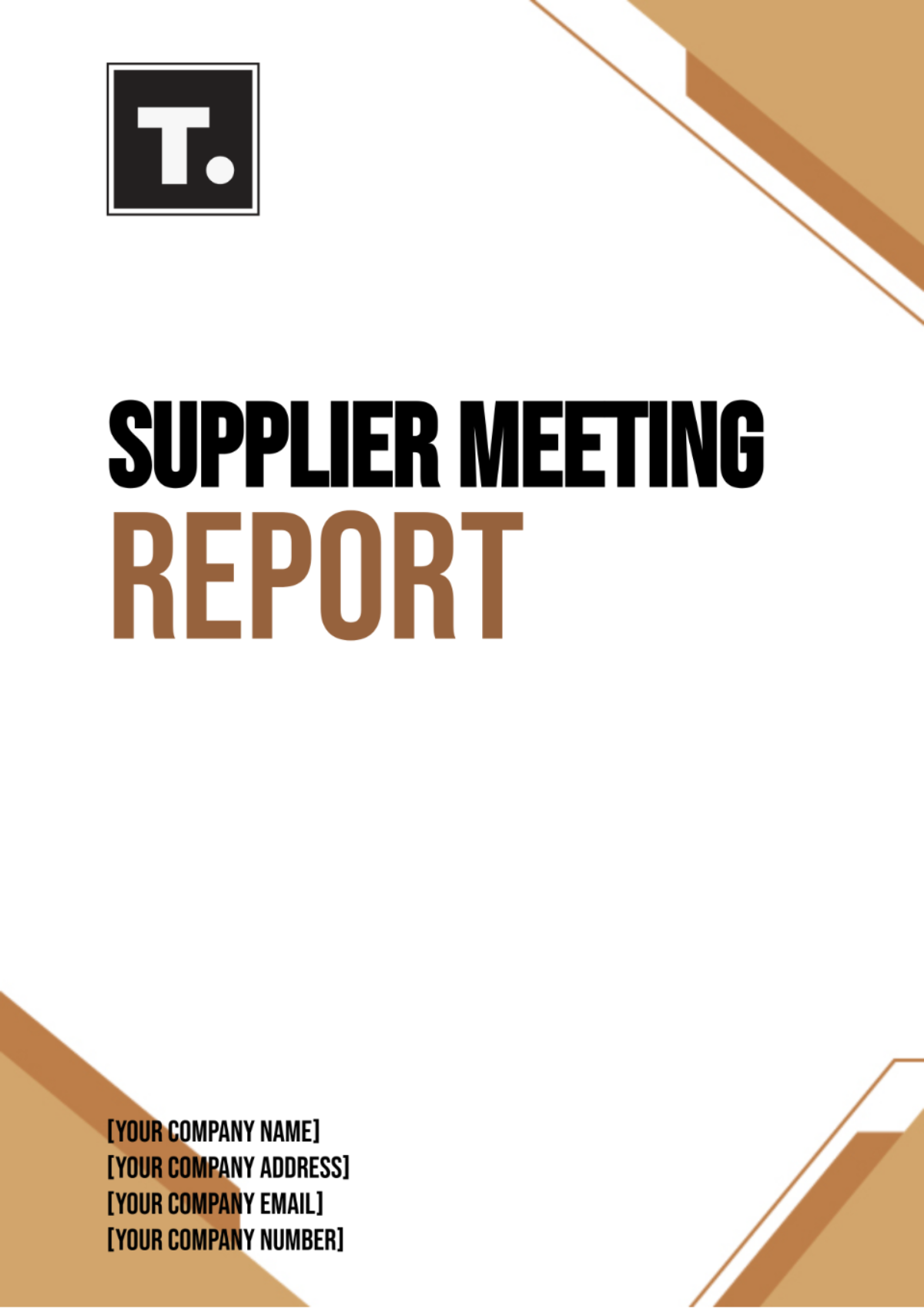 Supplier Meeting Report Template - Edit Online & Download