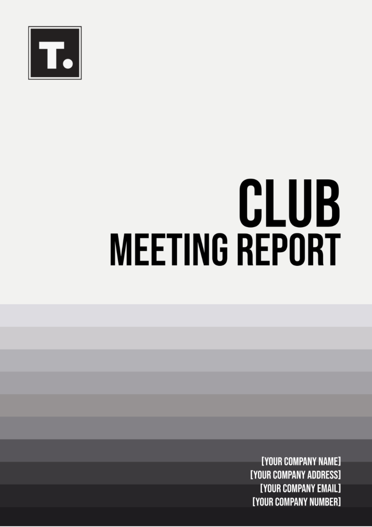 Club Meeting Report Template - Edit Online & Download