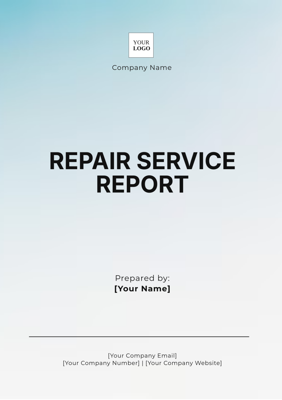 Repair Service Report Template - Edit Online & Download