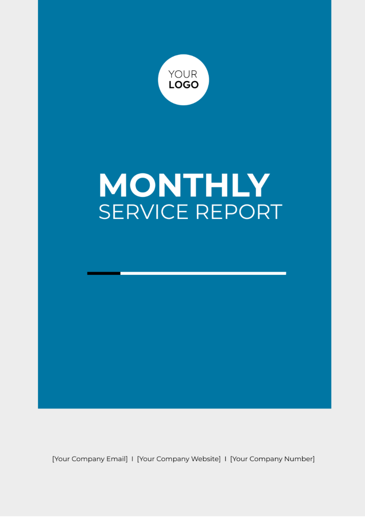 Monthly Service Report Template - Edit Online & Download