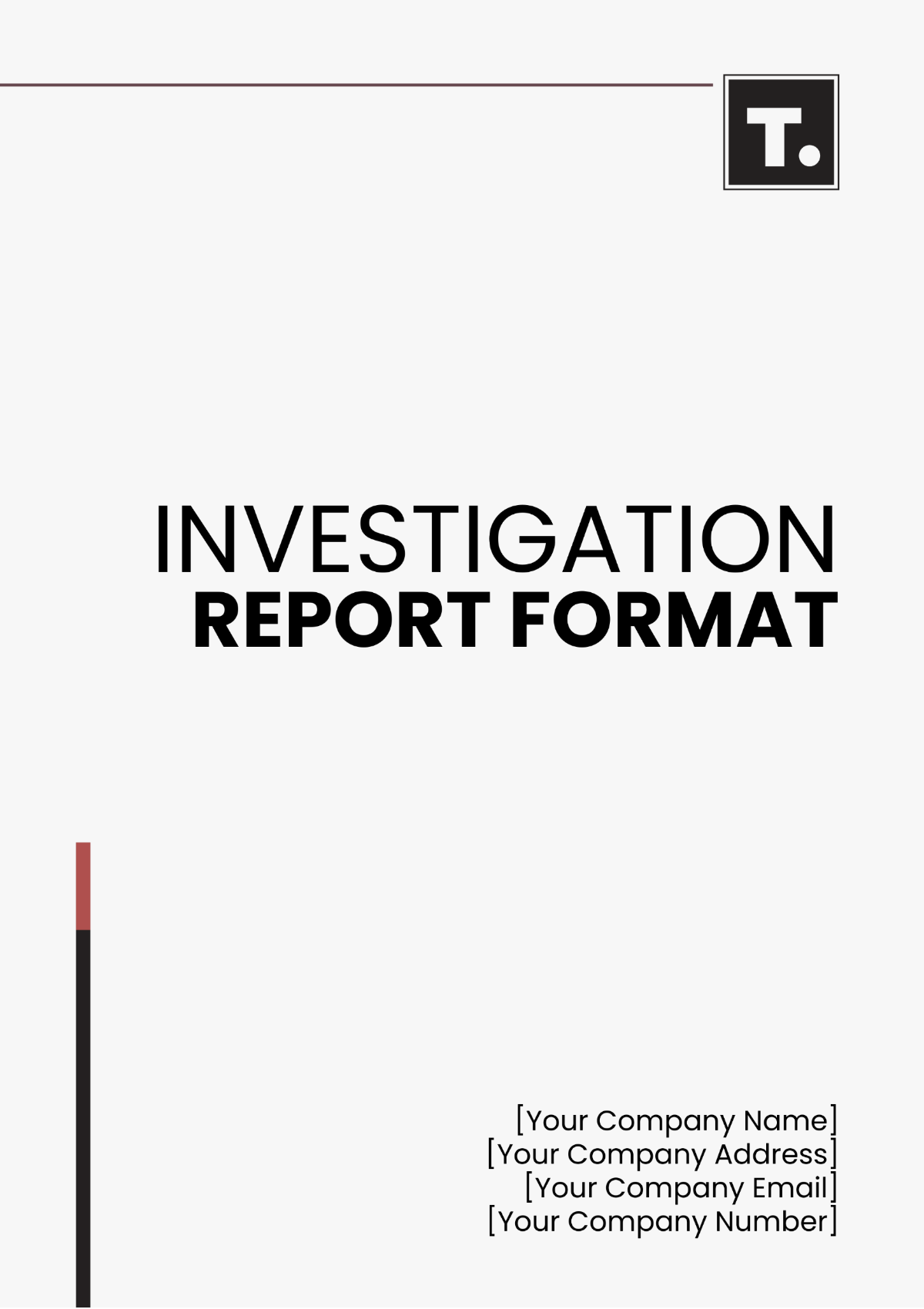 Investigation Report Format Template - Edit Online & Download