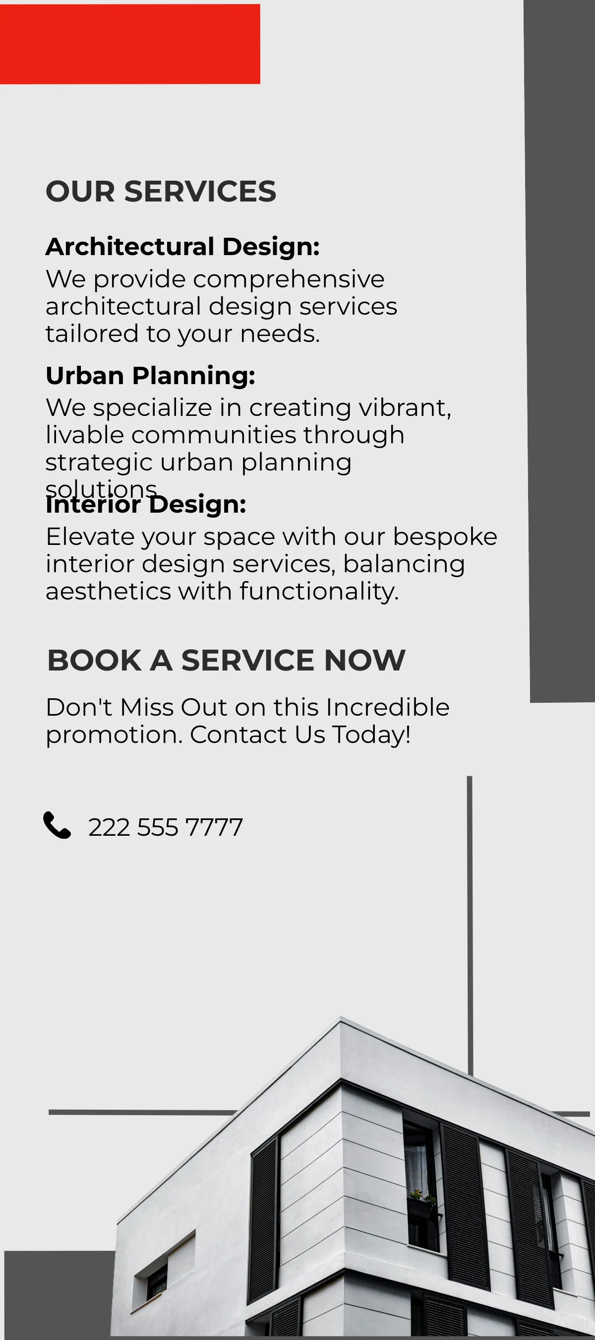 Free Architecture Promotion Rack Card Template to Edit Online