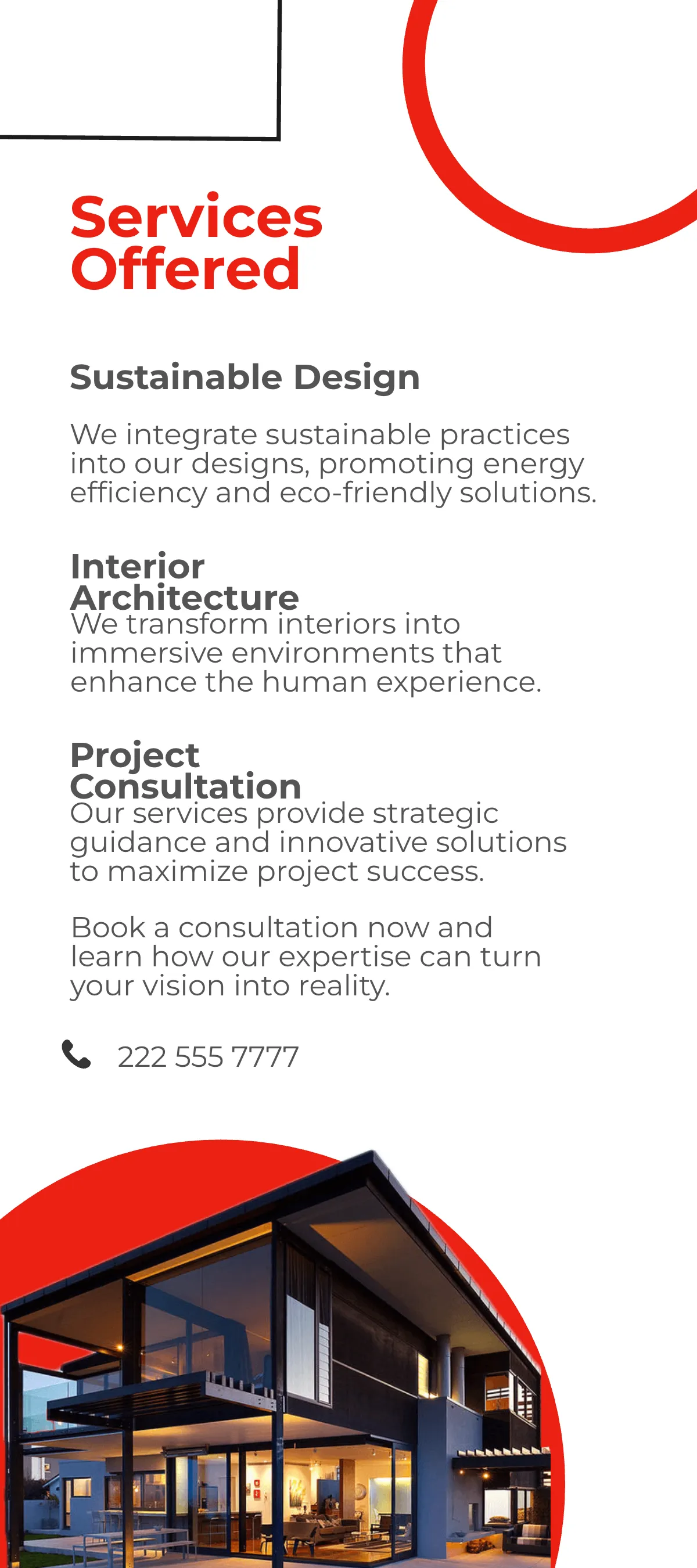 Free Architecture Marketing Rack Card Template to Edit Online