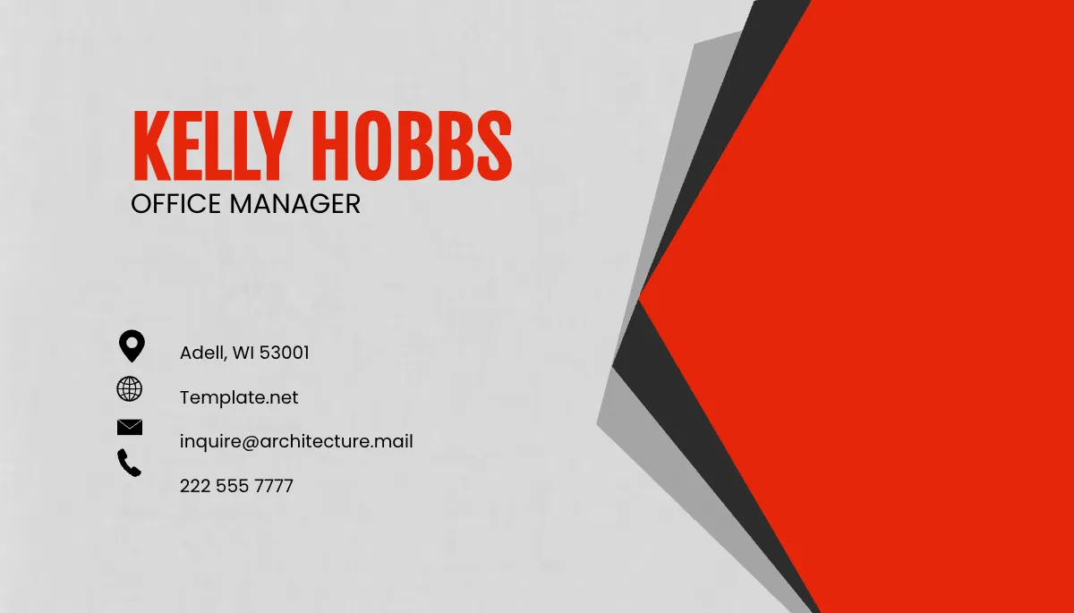 Free Architecture Service Business Card Template to Edit Online