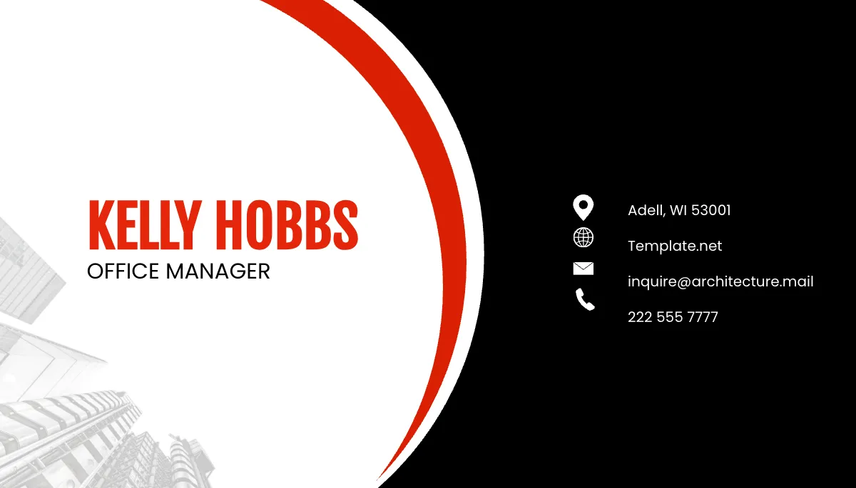 Free Architecture Firm Business Card Template to Edit Online