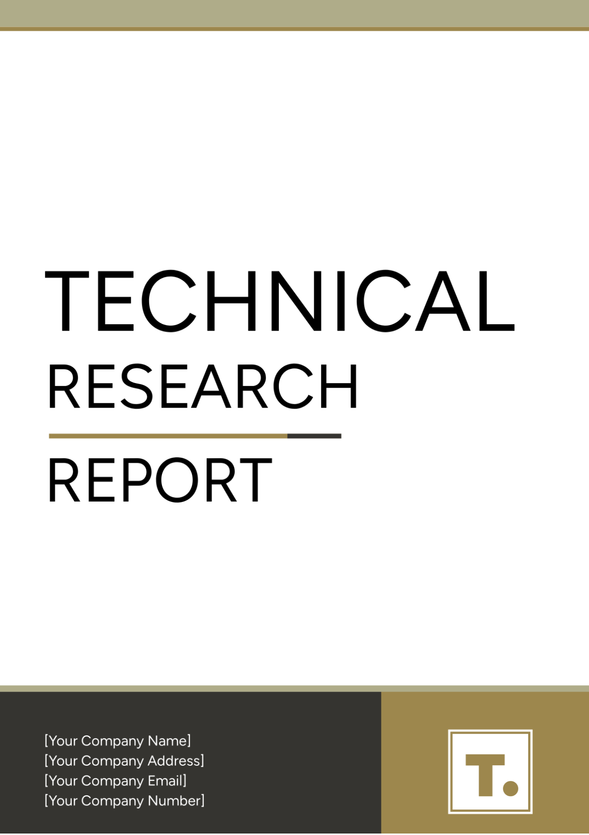 Technical Research Report Template