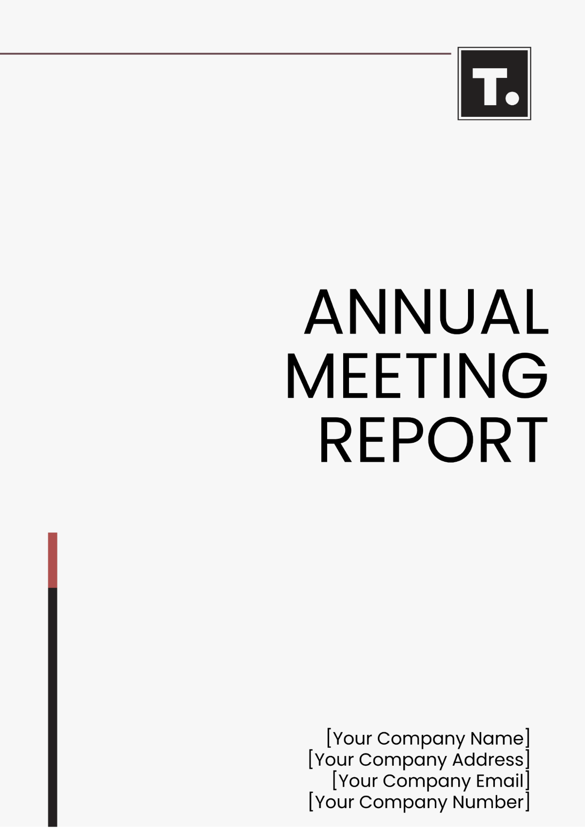 Annual Meeting Report Template - Edit Online & Download