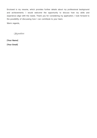 Free Minimalist Graphic Designer Cover Letter to Edit Online
