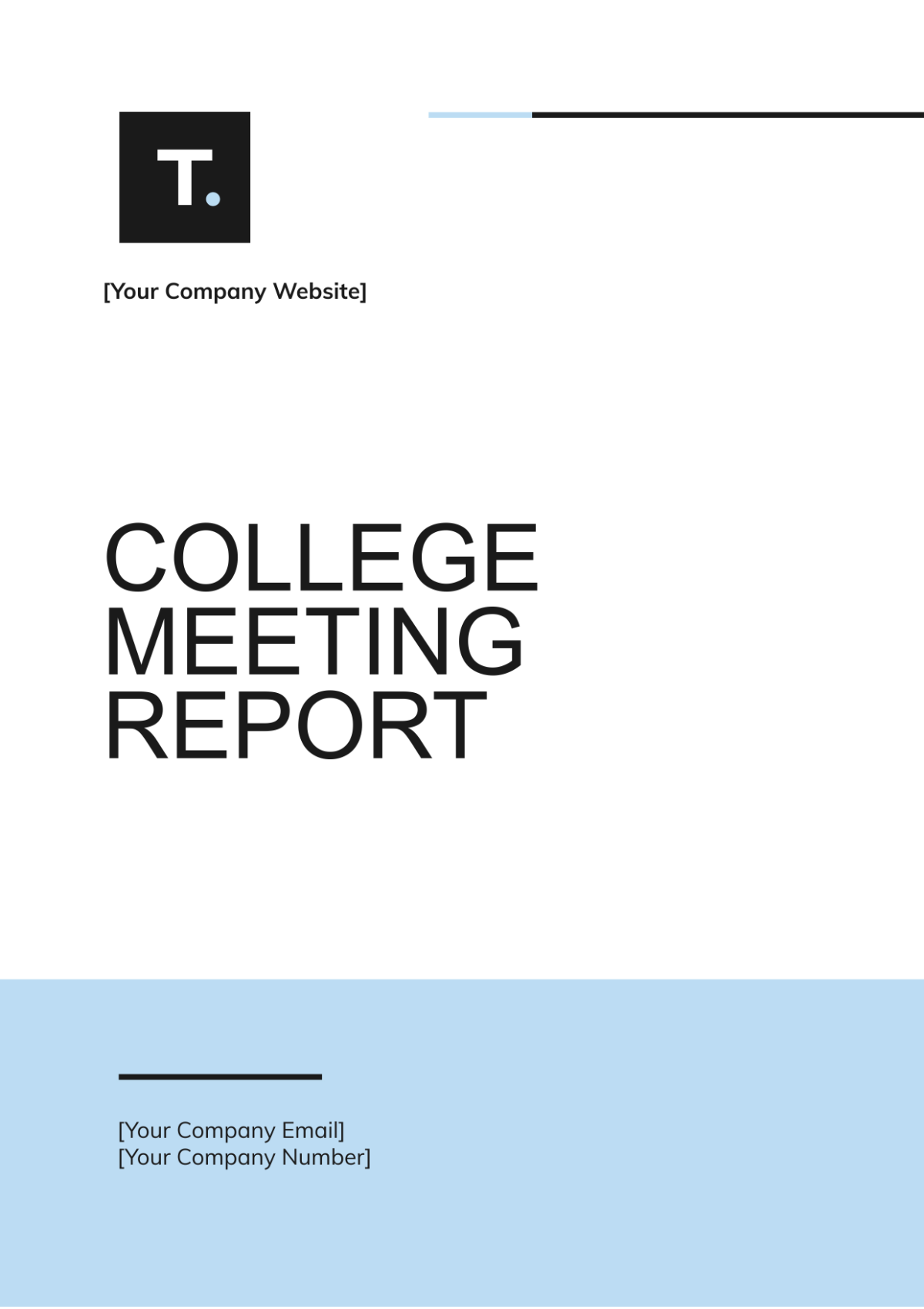 College Meeting Report Template - Edit Online & Download