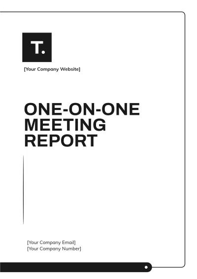Free One on One Meeting Report Template to Edit Online